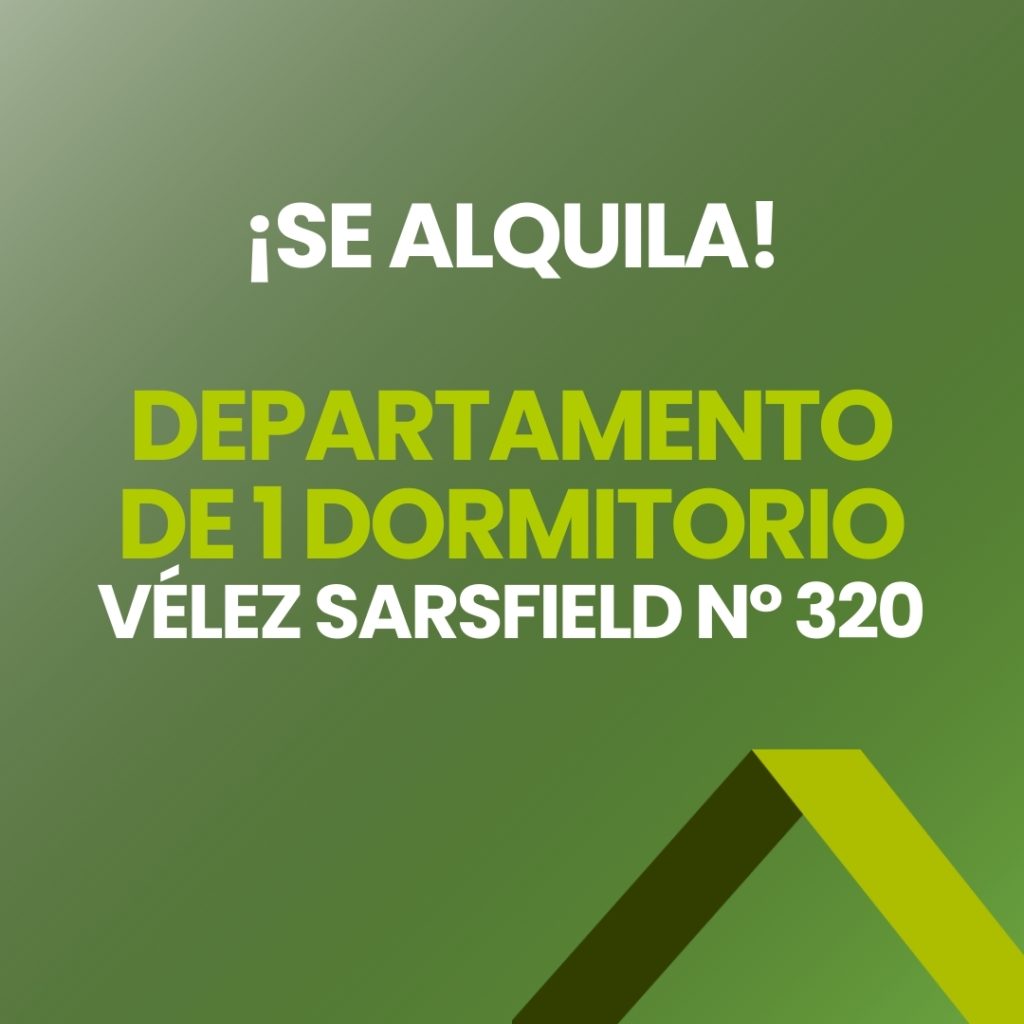 ¡SE ALQUILA DEPARTAMENTO DE 1 DORMITORIO!